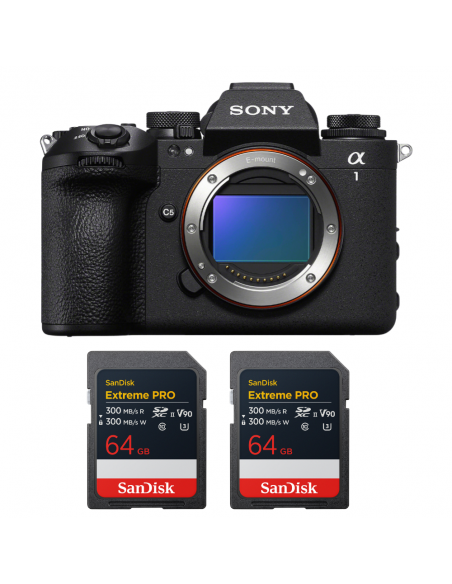 Sony alpha 1 II + 2 SanDisk 64GB Extreme PRO UHS-II SDXC|MCZ DIRECT