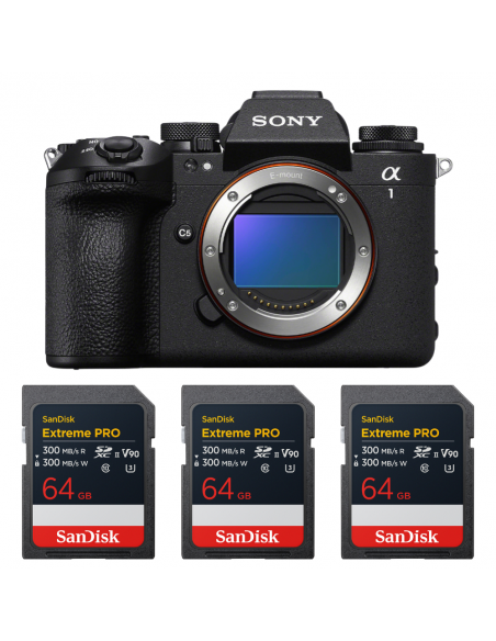 Sony alpha 1 II + 3 SanDisk 64GB Extreme PRO UHS-II SDXC|MCZ DIRECT