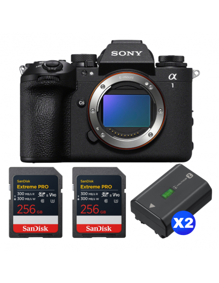 Sony alpha 1 II + 2 SanDisk 256GB Extreme PRO UHS-II SDXC + 2 Sony NP-FZ100|MCZ DIRECT