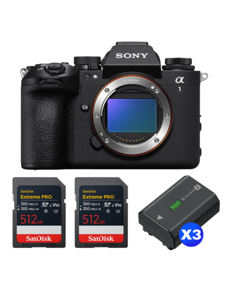 Sony alpha 1 II + 2 SanDisk 512GB Extreme PRO UHS-II SDXC + 3 Sony NP-FZ100|MCZ DIRECT