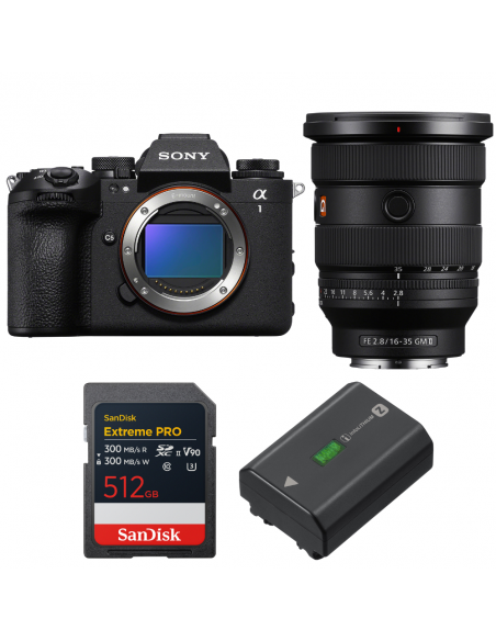 Sony alpha 1 II + FE 16-35mm f/2.8 GM II + 1 SanDisk 512GB Extreme PRO UHS-II SDXC + Sony NP-FZ100|MCZ DIRECT
