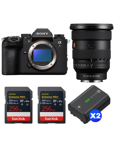 Sony alpha 1 II + FE 16-35mm f/2.8 GM II + 2 SanDisk 256GB Extreme PRO UHS-II SDXC + 2 Sony NP-FZ100|MCZ DIRECT