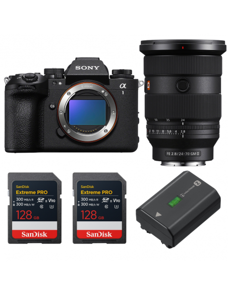 Sony alpha 1 II + FE 24-70mm f/2.8 GM II + 2 SanDisk 128GB Extreme PRO UHS-II SDXC + Sony NP-FZ100|MCZ DIRECT