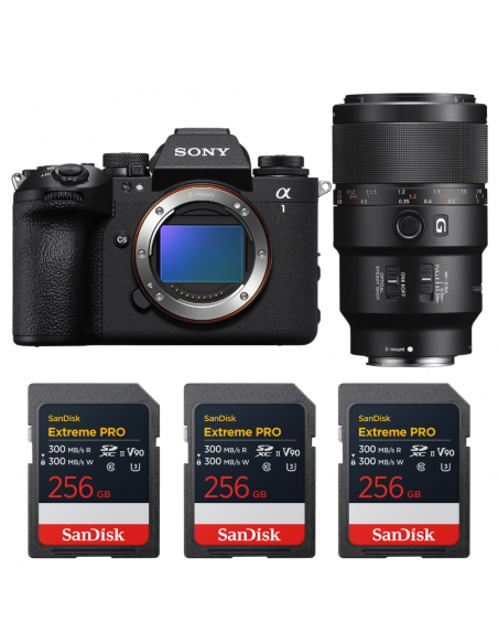 Sony alpha 1 II + FE 90mm f/2.8 Macro G OSS + 3 SanDisk 256GB Extreme PRO UHS-II SDXC|MCZ DIRECT