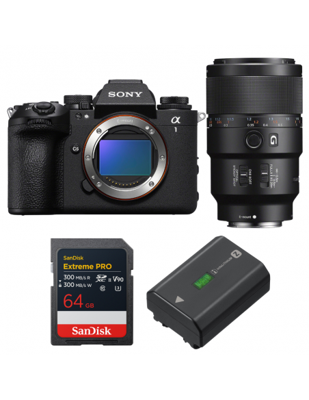Sony alpha 1 II + FE 90mm f/2.8 Macro G OSS + 1 SanDisk 64GB Extreme PRO UHS-II SDXC + Sony NP-FZ100|MCZ DIRECT