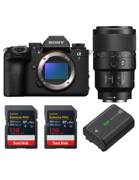 Sony alpha 1 II + FE 90mm f/2.8 Macro G OSS + 2 SanDisk 128GB Extreme PRO UHS-II SDXC + Sony NP-FZ100|MCZ DIRECT