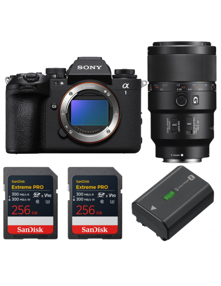 Sony alpha 1 II + FE 90mm f/2.8 Macro G OSS + 2 SanDisk 256GB Extreme PRO UHS-II SDXC + Sony NP-FZ100|MCZ DIRECT