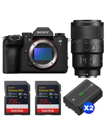 Sony alpha 1 II + FE 90mm f/2.8 Macro G OSS + 2 SanDisk 256GB Extreme PRO UHS-II SDXC + 2 Sony NP-FZ100|MCZ DIRECT