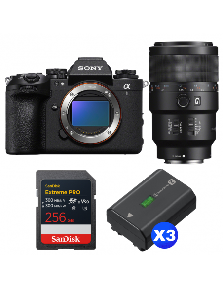 Sony alpha 1 II + FE 90mm f/2.8 Macro G OSS + 1 SanDisk 256GB Extreme PRO UHS-II SDXC + 3 Sony NP-FZ100|MCZ DIRECT