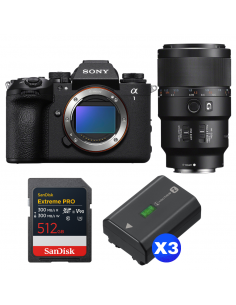 Sony alpha 1 II + FE 90mm f/2.8 Macro G OSS + 1 SanDisk 512GB Extreme PRO UHS-II SDXC + 3 Sony NP-FZ