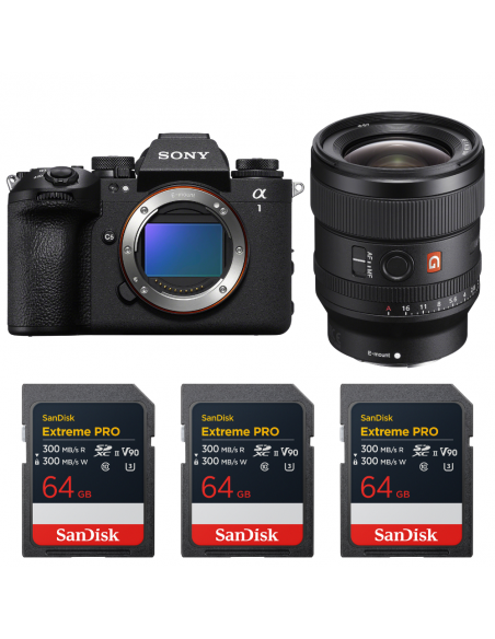 Sony alpha 1 II + FE 24mm f/1.4 GM + 3 SanDisk 64GB Extreme PRO UHS-II SDXC|MCZ DIRECT