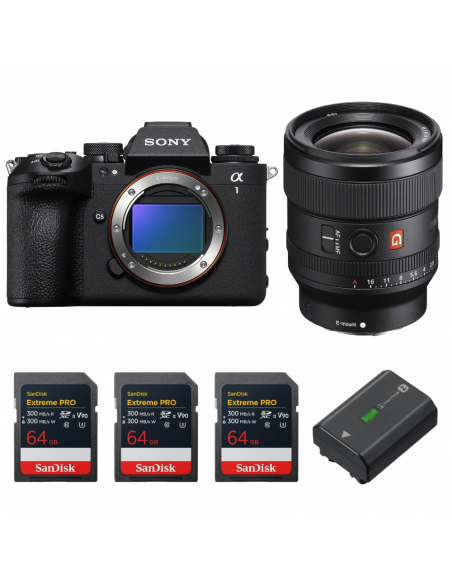 Sony alpha 1 II + FE 24mm f/1.4 GM + 3 SanDisk 64GB Extreme PRO UHS-II SDXC + Sony NP-FZ100|MCZ DIRECT