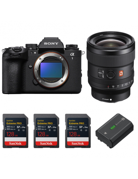 Sony alpha 1 II + FE 24mm f/1.4 GM + 3 SanDisk 128GB Extreme PRO UHS-II SDXC + Sony NP-FZ100|MCZ DIRECT