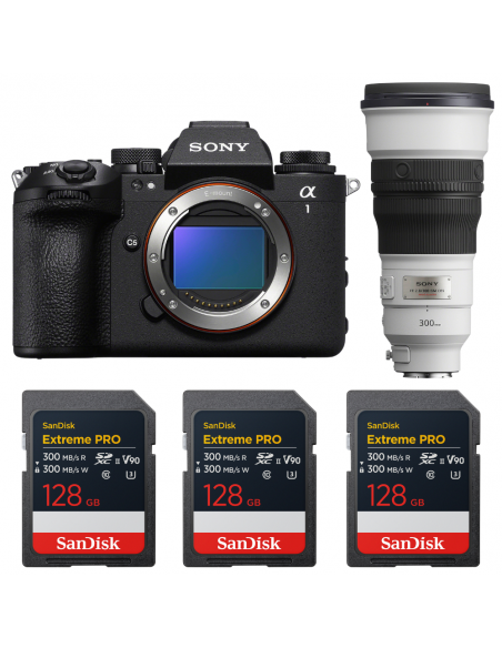 Sony alpha 1 II + FE 300mm f/2.8 GM OSS + 3 SanDisk 128GB Extreme PRO UHS-II SDXC|MCZ DIRECT