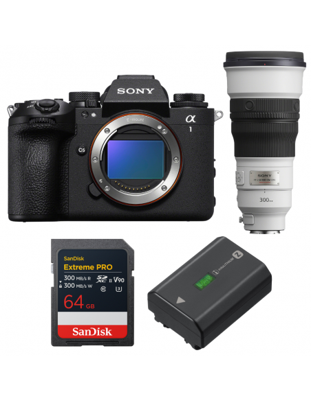 Sony alpha 1 II + FE 300mm f/2.8 GM OSS + 1 SanDisk 64GB Extreme PRO UHS-II SDXC + Sony NP-FZ100|MCZ DIRECT