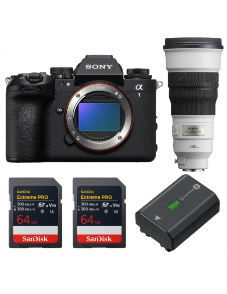Sony alpha 1 II + FE 300mm f/2.8 GM OSS + 2 SanDisk 64GB Extreme PRO UHS-II SDXC + Sony NP-FZ100|MCZ DIRECT