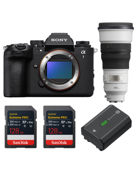 Sony alpha 1 II + FE 300mm f/2.8 GM OSS + 2 SanDisk 128GB Extreme PRO UHS-II SDXC + Sony NP-FZ100|MCZ DIRECT