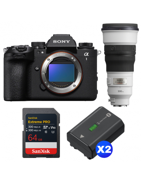 Sony alpha 1 II + FE 300mm f/2.8 GM OSS + 1 SanDisk 64GB Extreme PRO UHS-II SDXC + 2 Sony NP-FZ100|MCZ DIRECT