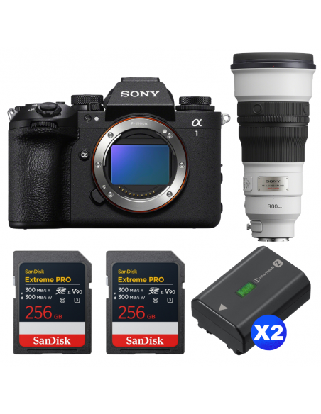 Sony alpha 1 II + FE 300mm f/2.8 GM OSS + 2 SanDisk 256GB Extreme PRO UHS-II SDXC + 2 Sony NP-FZ100|MCZ DIRECT