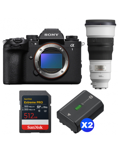 Sony alpha 1 II + FE 300mm f/2.8 GM OSS + 1 SanDisk 512GB Extreme PRO UHS-II SDXC + 2 Sony NP-FZ100|MCZ DIRECT