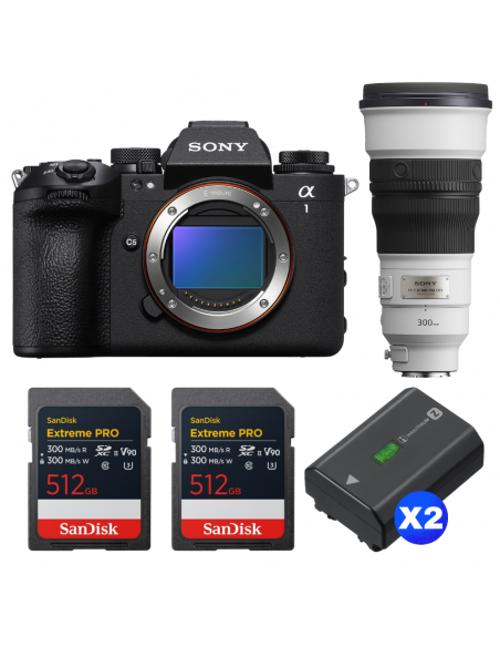 Sony alpha 1 II + FE 300mm f/2.8 GM OSS + 2 SanDisk 512GB Extreme PRO UHS-II SDXC + 2 Sony NP-FZ100|MCZ DIRECT