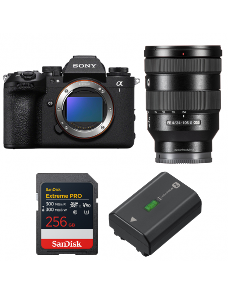 Sony alpha 1 II + FE 24-105mm f/4 G OSS + 1 SanDisk 256GB Extreme PRO UHS-II SDXC + Sony NP-FZ100|MCZ DIRECT