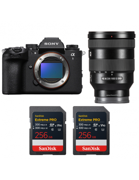Sony alpha 1 II + FE 24-105mm f/4 G OSS + 2 SanDisk 256GB Extreme PRO UHS-II SDXC|MCZ DIRECT