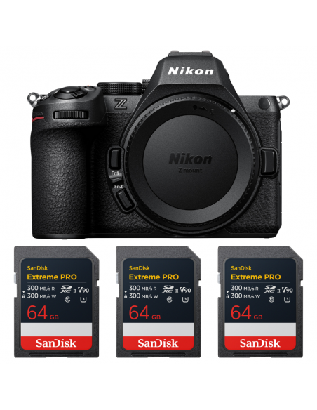 Nikon Z5 II + 3 SanDisk 64GB Extreme PRO UHS-II SDXC|MCZ DIRECT
