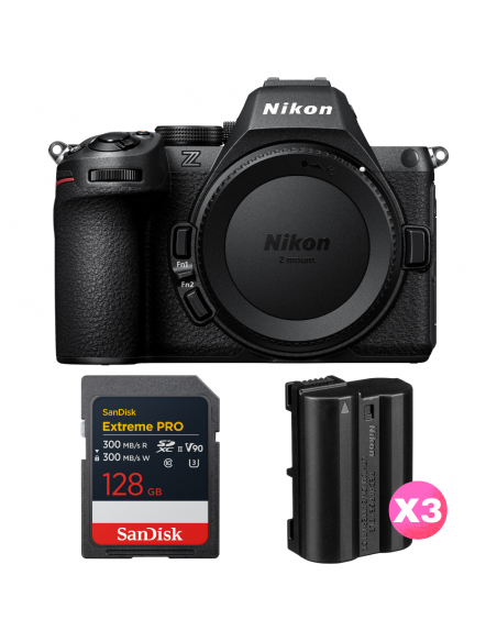 Nikon Z5 II + 1 SanDisk 128GB Extreme PRO UHS-II SDXC + 3 Nikon EN-EL15c|MCZ DIRECT