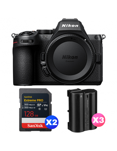 Nikon Z5 II + 2 SanDisk 128GB Extreme PRO UHS-II SDXC + 3 Nikon EN-EL15c|MCZ DIRECT