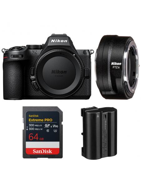 Nikon Z5 II + FTZ II + 1 SanDisk 64GB Extreme PRO UHS-II SDXC + Nikon EN-EL15c|MCZ DIRECT