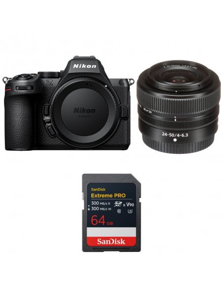 Nikon Z5 II + 24-50mm f/4-6.3 + 1 SanDisk 64GB Extreme PRO UHS-II SDXC|MCZ DIRECT