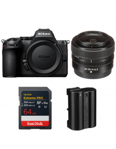 Nikon Z5 II + 24-50mm f/4-6.3 + 1 SanDisk 64GB Extreme PRO UHS-II SDXC + Nikon EN-EL15c