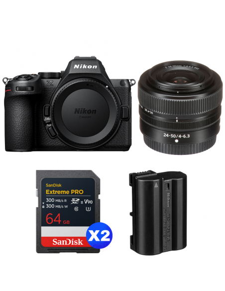 Nikon Z5 II + 24-50mm f/4-6.3 + 2 SanDisk 64GB Extreme PRO UHS-II SDXC + Nikon EN-EL15c|MCZ DIRECT