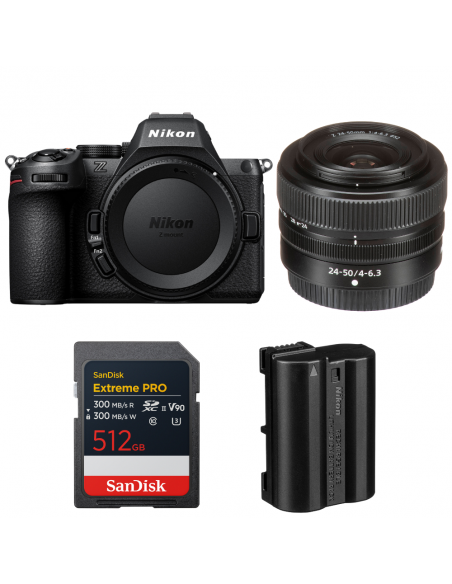 Nikon Z5 II + 24-50mm f/4-6.3 + 1 SanDisk 512GB Extreme PRO UHS-II SDXC + Nikon EN-EL15c|MCZ DIRECT