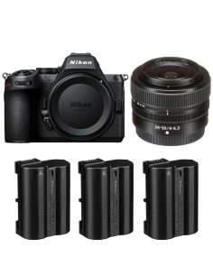 Nikon Z5 II + 24-50mm f/4-6.3 + 3 Nikon EN-EL15c