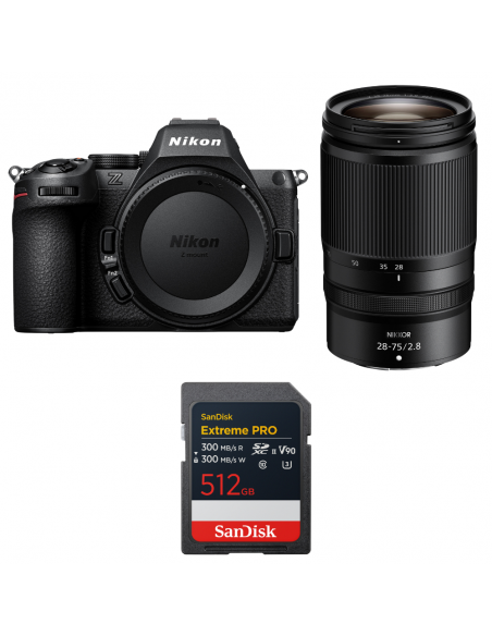 Nikon Z5 II + 28-75mm f/2.8 + 1 SanDisk 512GB Extreme PRO UHS-II SDXC|MCZ DIRECT