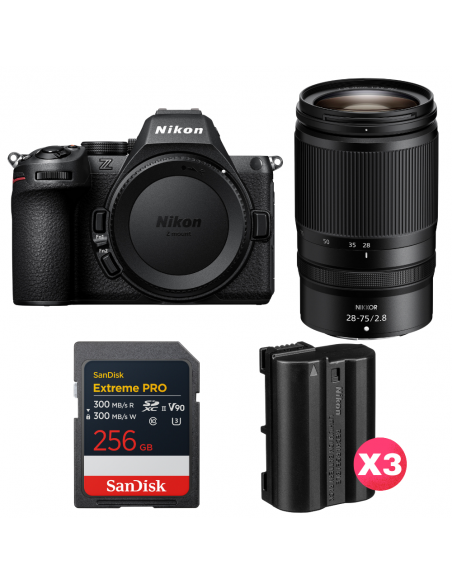 Nikon Z5 II + 28-75mm f/2.8 + 1 SanDisk 256GB Extreme PRO UHS-II SDXC + 3 Nikon EN-EL15c|MCZ DIRECT