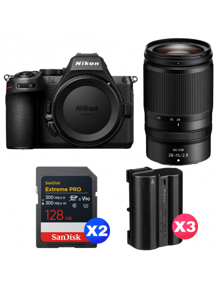 Nikon Z5 II + 28-75mm f/2.8 + 2 SanDisk 128GB Extreme PRO UHS-II SDXC + 3 Nikon EN-EL15c|MCZ DIRECT