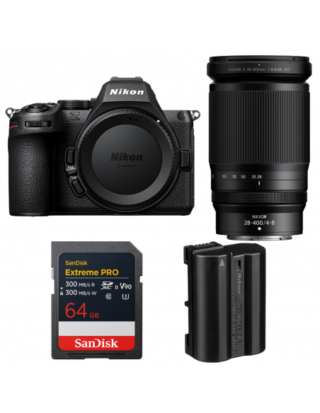 Nikon Z5 II + 28-400mm f/4-8 VR + 1 SanDisk 64GB Extreme PRO UHS-II SDXC + Nikon EN-EL15c|MCZ DIRECT