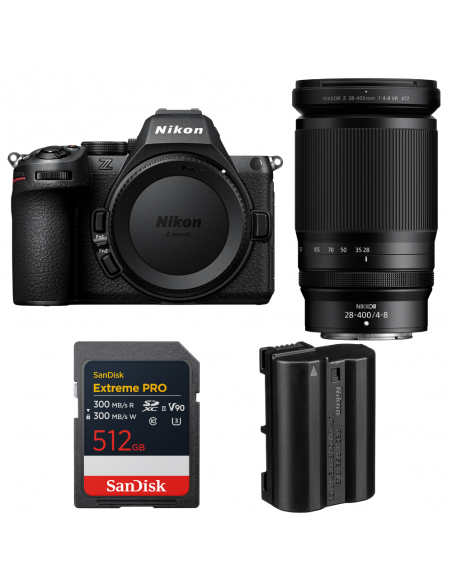 Nikon Z5 II + 28-400mm f/4-8 VR + 1 SanDisk 512GB Extreme PRO UHS-II SDXC + Nikon EN-EL15c|MCZ DIRECT