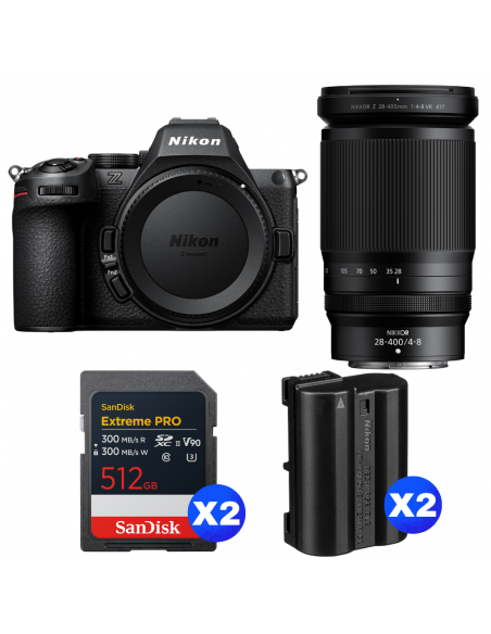 Nikon Z5 II + 28-400mm f/4-8 VR + 2 SanDisk 512GB Extreme PRO UHS-II SDXC + 2 Nikon EN-EL15c|MCZ DIRECT