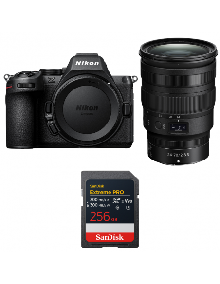 Nikon Z5 II + 24-70mm f/2.8 S + 1 SanDisk 256GB Extreme PRO UHS-II SDXC|MCZ DIRECT