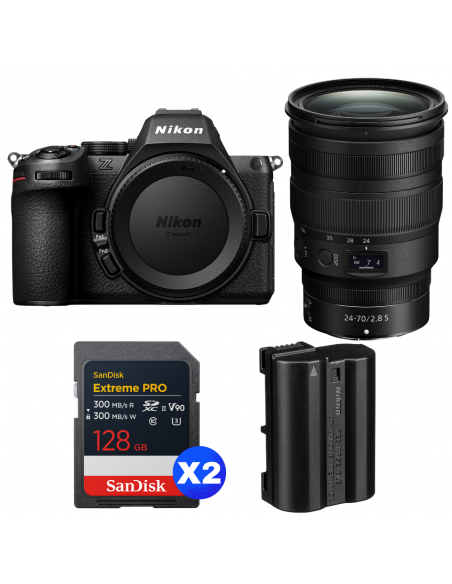 Nikon Z5 II + 24-70mm f/2.8 S + 2 SanDisk 128GB Extreme PRO UHS-II SDXC + Nikon EN-EL15c|MCZ DIRECT