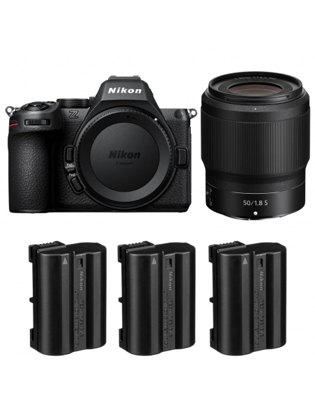Nikon Z5 II + 50mm f/1.8 S + 3 Nikon EN-EL15c|MCZ DIRECT