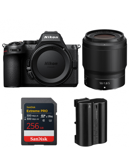 Nikon Z5 II + 50mm f/1.8 S + 1 SanDisk 256GB Extreme PRO UHS-II SDXC + Nikon EN-EL15c|MCZ DIRECT