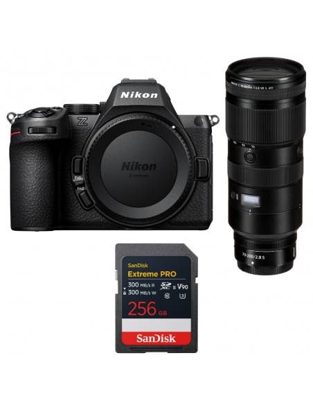 Nikon Z5 II + 70-200mm f/2.8 VR S + 1 SanDisk 256GB Extreme PRO UHS-II SDXC|MCZ DIRECT