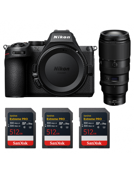 Nikon Z5 II + 100-400mm f/4.5-5.6 VR S + 3 SanDisk 512GB Extreme PRO UHS-II SDXC|MCZ DIRECT