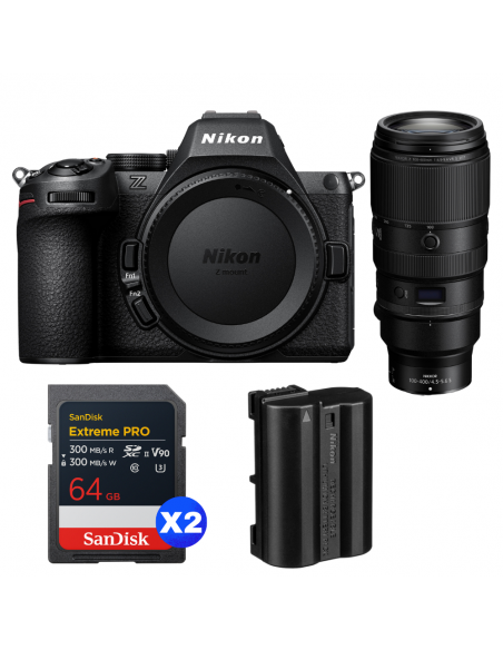 Nikon Z5 II + 100-400mm f/4.5-5.6 VR S + 2 SanDisk 64GB Extreme PRO UHS-II SDXC + Nikon EN-EL15c|MCZ DIRECT