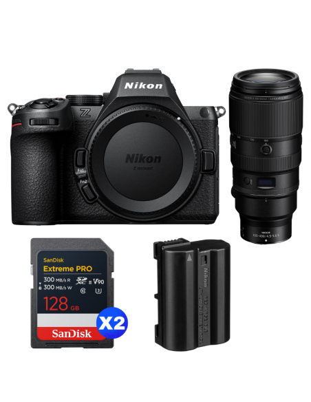Nikon Z5 II + 100-400mm f/4.5-5.6 VR S + 2 SanDisk 128GB Extreme PRO UHS-II SDXC + Nikon EN-EL15c|MCZ DIRECT